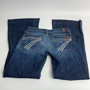 7FAM 7 For All Mankind DOJO wide flare jeans size 24